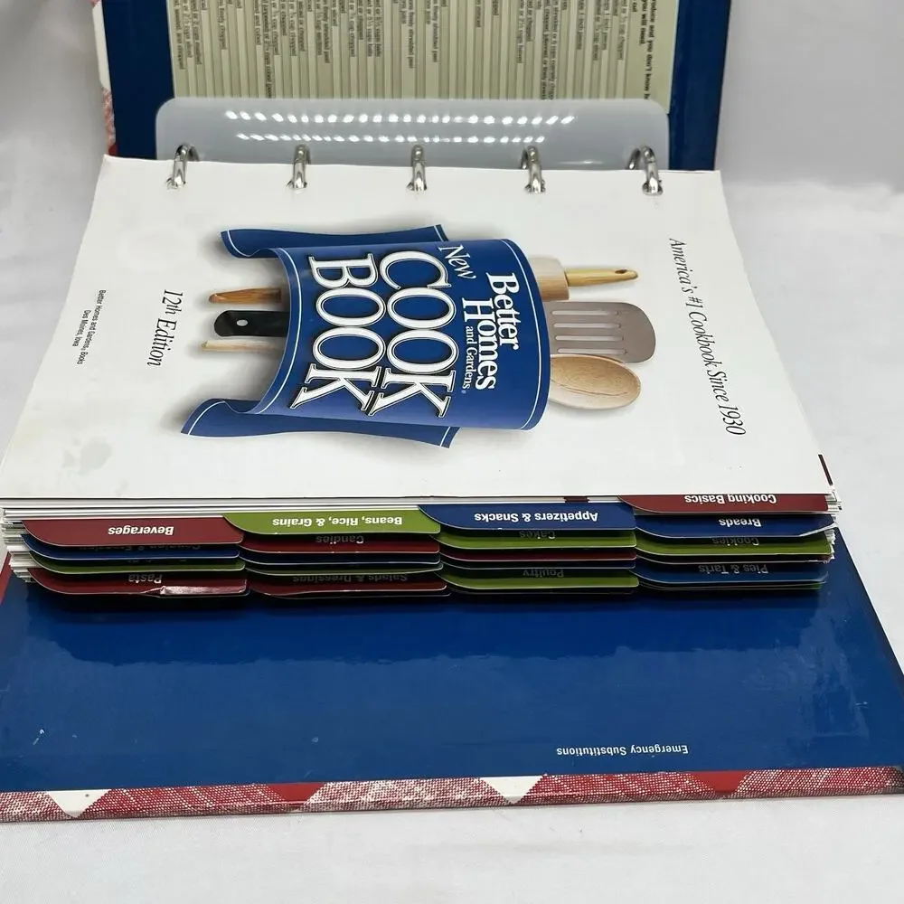 Better Homes And Gardens New Cookbook 12th Edition 5 Ring Binder Hardcover 2003